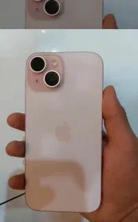 ایفن ۱۵ نرمال رنگ صورتی گوشی تمیزی