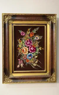 تابلو فرش دست بافت با قاب