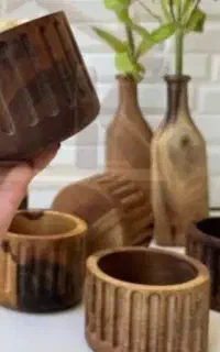 کاسه چوبی گردو