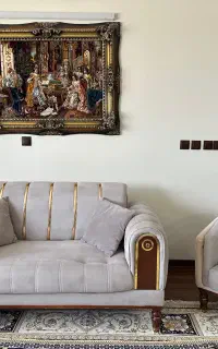 مبل هفت نفره ۷ با ۳ عددمیز جلو مبلی