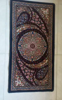 فرش پادری سایز100*50سورمه ای