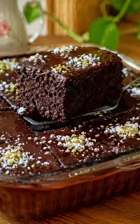 کیک خیس شکلاتی (بدون گلوتن) - خانگی و تازه‌پخت