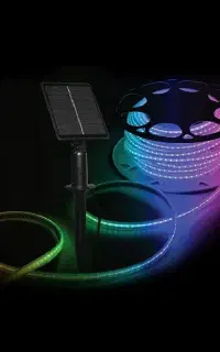 ریسه خورشیدی RGB مودی 10 متری  کنترل‌دار و ضدآب