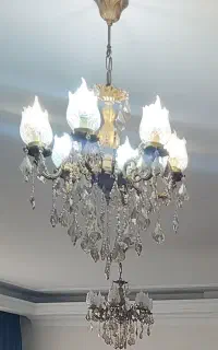 لوستر ۶شاخه برنز