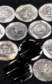 ده عدد سکه نقره آنتیک اصلی