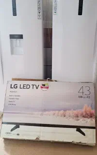 یخچال سفید دونار  تلوزیون ۴۳ اینچ ال جی