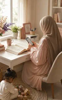 درآمدزایی با گوشی از منزل ویژه خانم‌هاآموزش رایگان