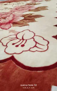 یک عددپتوی دونفره گلبافت(دولایه)