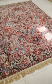 دو تخته فرش حجری طرح آوان و دو عدد پادری هم شک
