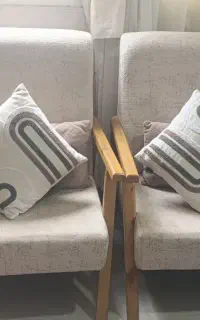 سرویس مبل 5نفره در حد نو چوب روس تاب ریلکسی