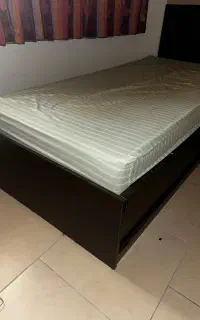 تخت تک نفره ام دی اف بدون تشک