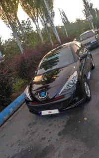پژو207پانورما اتوماتیک مشکی آبنوس بدون رنگ درحد