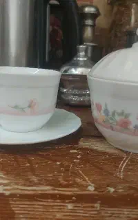 فنجان نعلبکی گل الیزه اصل فرانسه