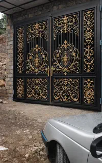 درب ریلی، درب کناررونده، درب بالارونده، نرده،پله