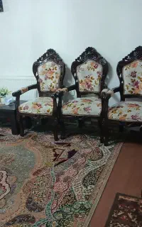 مبل 9 نفره سالم با چوب گردو