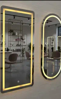 آینه ایستاده یونیت اصلاح میز میکاپ کمد چوبی فلزی