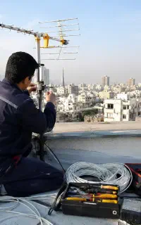 نصب براکت تلویزیون شبکهای صدا سیما ایران
