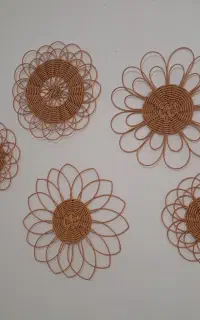 دیوارکوب حصیری