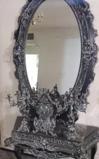 آینه کنسول شمعدان ساعت