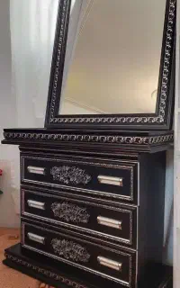 آینه کنسول شیک چوبی
