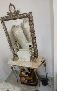 آینه شمعدان برنجی