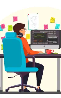 برنامه نویس. توسعه دهنده وب و اپلیکیشن. حسابداری