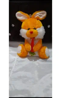 عروسک خرگوش نارنجی