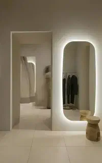 آینه قدی دفرمه بک لایت 75×175 اقساطی