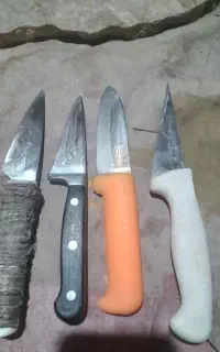 4عددچاقو قصابی کارکرده