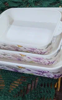 ظرف سه تایی سرامیکی