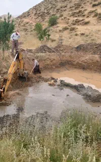 بیل بکهو جهت کار دراطراف سقزوروستا