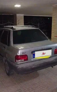 پراید نقره ای مدل ۸۶ دوگانه کارخانه