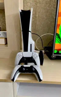پی اس 5 slim استاندارد  2دسته و پایه شارژر کپی خور