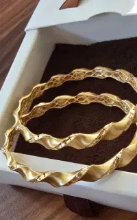 النگو سایز ۲ نقره مشابه طلا