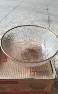 پیاله ماست خوری لب طلایی