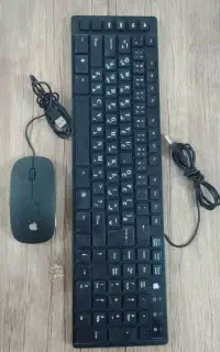 کیبوردوماوس اورجینال سیمی اپل رنگ مشکی