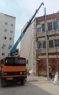جرثقیل خاور3تن دکل بلند(شبانه روزی)