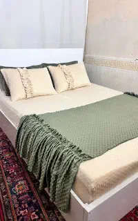 کاورتشک همراه ست روبالشی وشال تخت