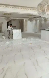 کاشی کاری نما کاری دیوار چینی استا بنایی تخریب