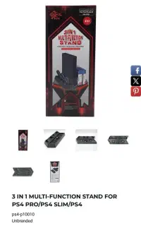 استند چندمنظوره 3 در 1 پلی‌استیشنPS4PS4SlimPS4 Pro
