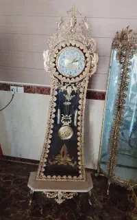 ساعت پایه سنگی وساده طرح طاووس