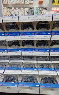 دسته بازی ps4 با باطری1200میلی آمپر ،سفارشی جت بلک