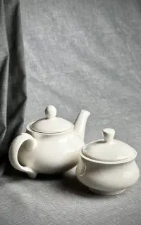 ست قوری و قندان سرامیکی