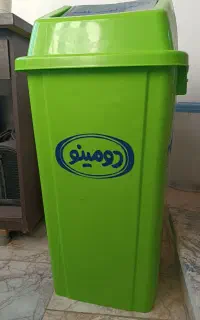 سطل زباله بزرگ نو بادبزنی