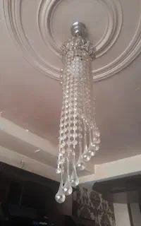 لوستر کریستالی تک شاخه