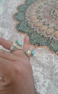 انگشتر جفت فیروزه