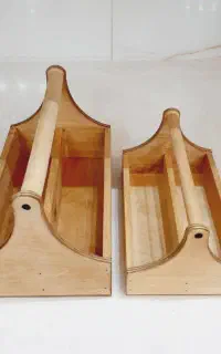 جا قاشقی / جا کاردی چوبی جنس خوب ۲ عدد کوچک و بزرگ
