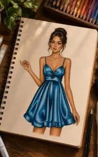 آموزش طراحی لباس