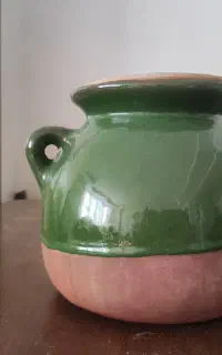 دیگ ودیزی سفالی لعابدار،بسیارکم کار
