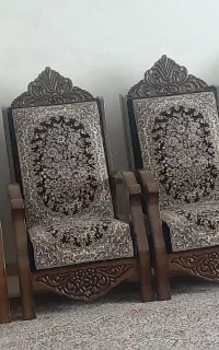 مبل قالی چوب گردو